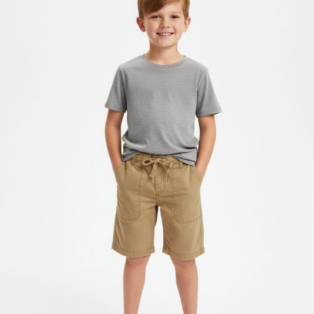Lands End Kids khaki shorts boys size 7